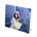 Young girl holding baskets