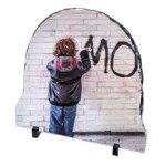child spray painting