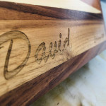 Name carved wood